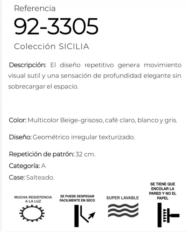 Papel de colgadura – 92-3305